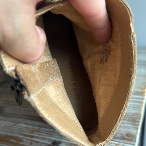 Tan Suede Ankle Boots - Picture 6 of 10